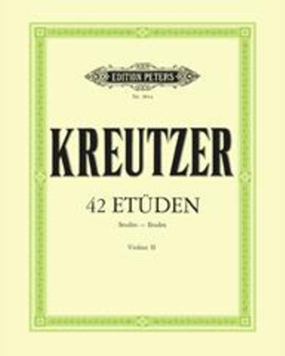 42 Etudes (2nd Violin Accompanying Part) — 克鲁采