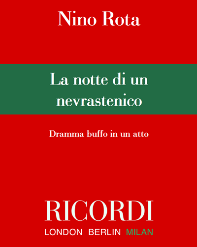 La notte di un nevrastenico — 尼诺·罗塔