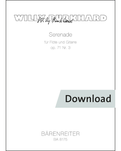 Serenade op. 71/3 — Willy Burkhard