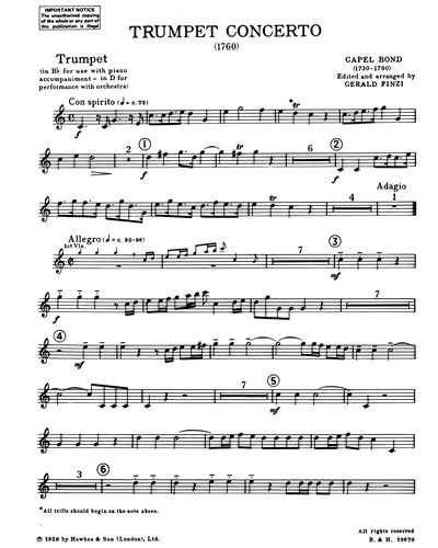 Trumpet Concerto — Capel Bond