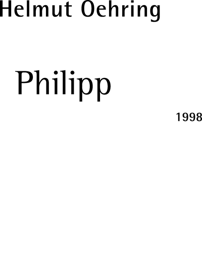 Philipp — Helmut Oehring