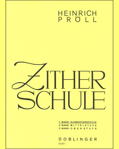 Zither School 1 — Heinrich Pröll