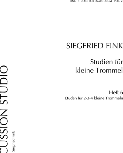 Studien für kleine Trommel, op. 6 — 齐格弗里德·芬克