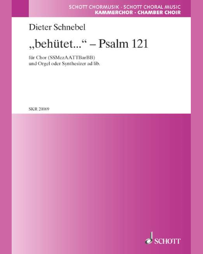 behütet...' - Ps. 121 — Dieter Schnebel