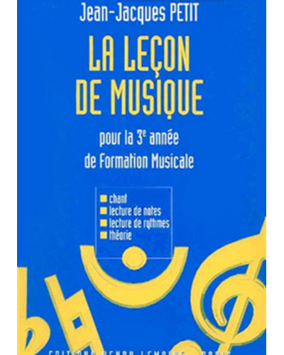 La Leçon de Musique (3rd year) — Jean-Jacques Petit