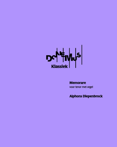 Memorare — Alphons Diepenbrock