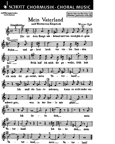 Mein Vaterland — Werner Egk