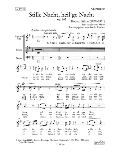 Stille Nacht, heil'ge Nacht, op. 162 — Robert Führer