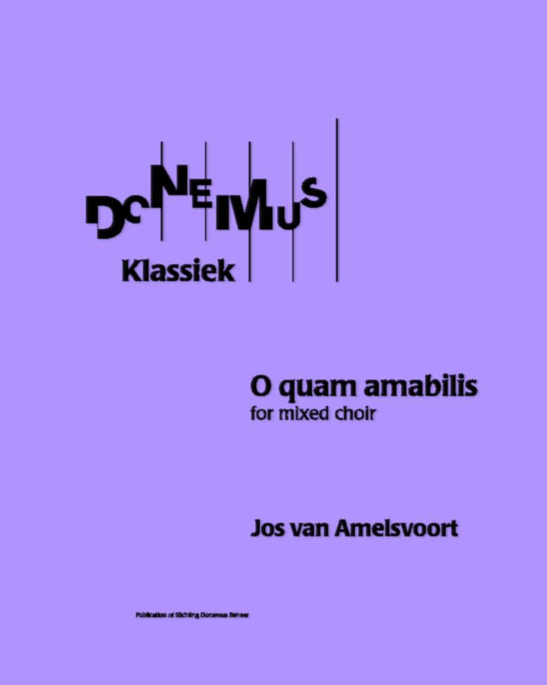 O Quam Amabilis — Jos van Amelsvoort