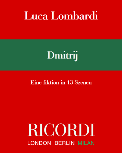 Dmitrij - oder der künstler un die macht — Luca Lombardi