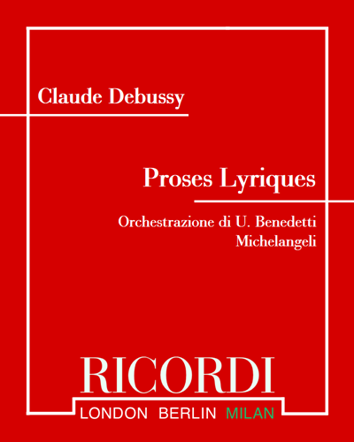 Proses Lyriques — 德彪西
