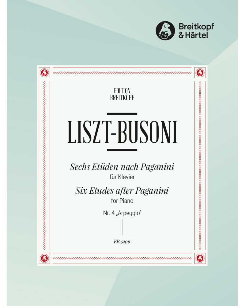 Etude No. 4 'Arpeggio' (from '6 Etudes after Paganini') — 李斯特