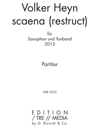 Scaena (Restruct) — Volker Heyn
