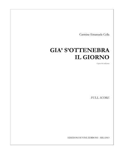 Già s'ottembra il giorno — Carmine Emanuele Cella