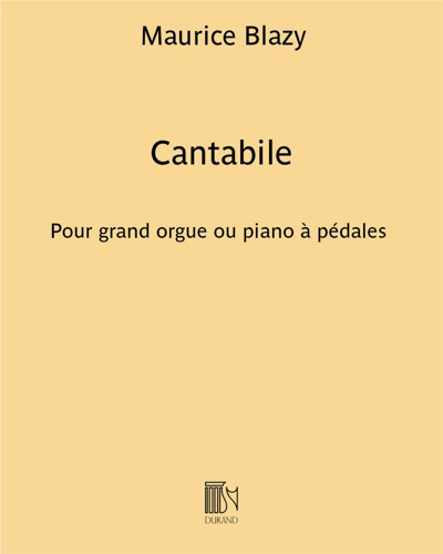 Cantabile (Extract from 'Pieces') — Maurice Blazy
