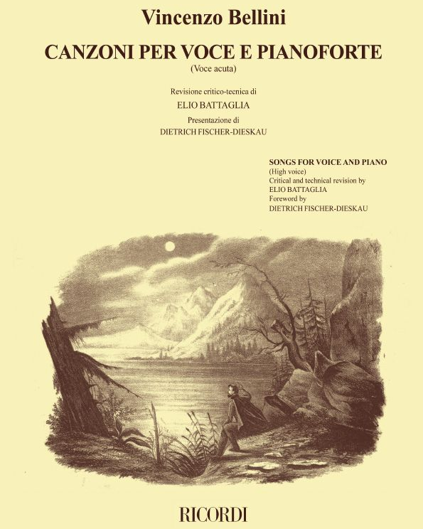 Canzoni per voce e pianoforte — 贝利尼