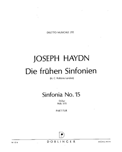 Symphony No. 15 in D major, Hob. I:15 — 海顿