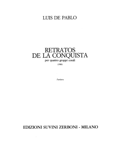 Retratos de la conquista — Luis de Pablo