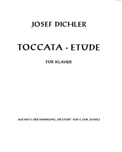 Toccata-Etude — Josef Dichler