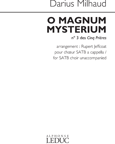 O Magnum Mysterium — 米约