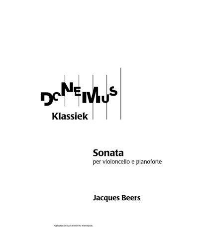 Sonata — Jacques Beers