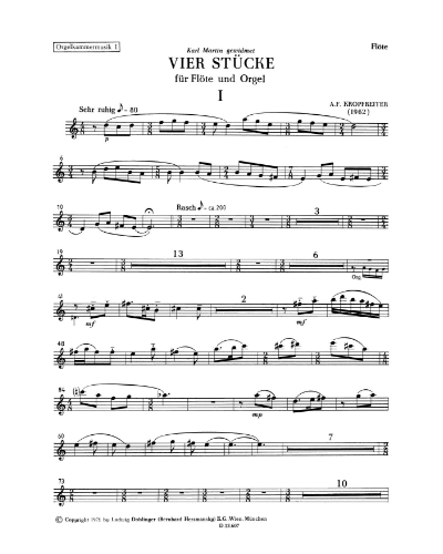 Four Pieces, op. — Augustinus Franz Kropfreiter