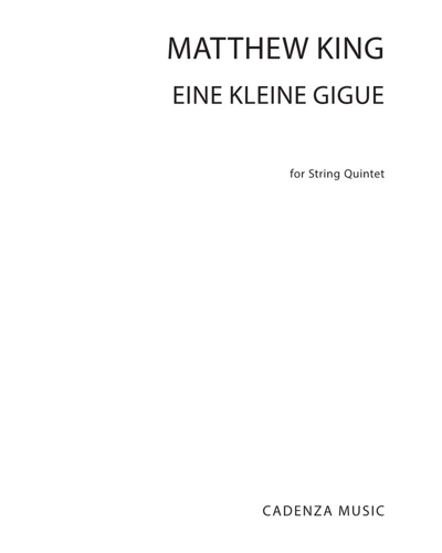 Eine kleine Gigue — Matthew King