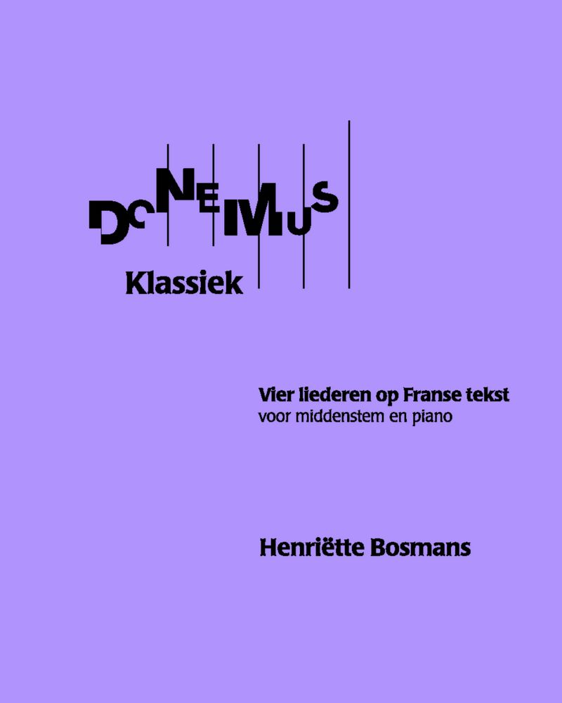 Four Songs on French Text — Henriëtte Bosmans