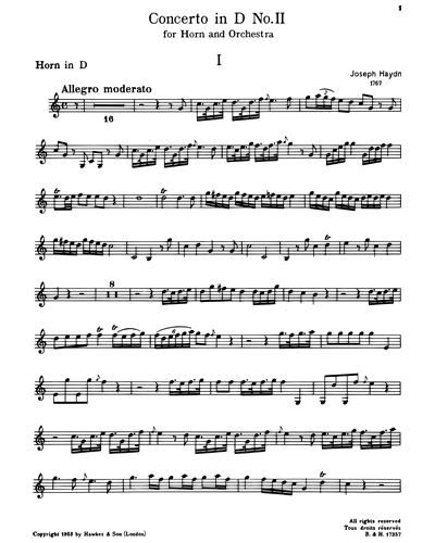 Horn Concerto No. 2, Hob. VIId:4 — 海顿