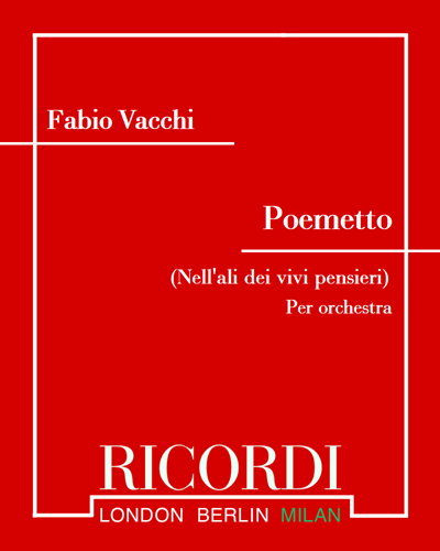 Poemetto (Nell'ali dei vivi pensieri) — Fabio Vacchi