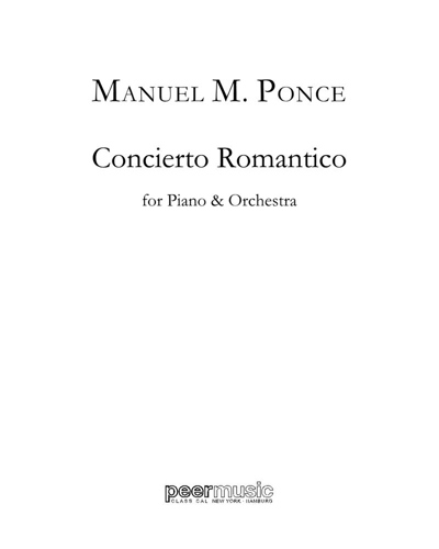 Concierto Romantico — 庞塞