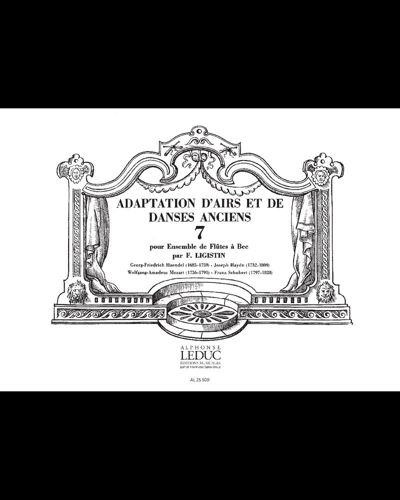 Adaptation d'airs et de danses anciens, Vol. 7 — Françoise Ligistin