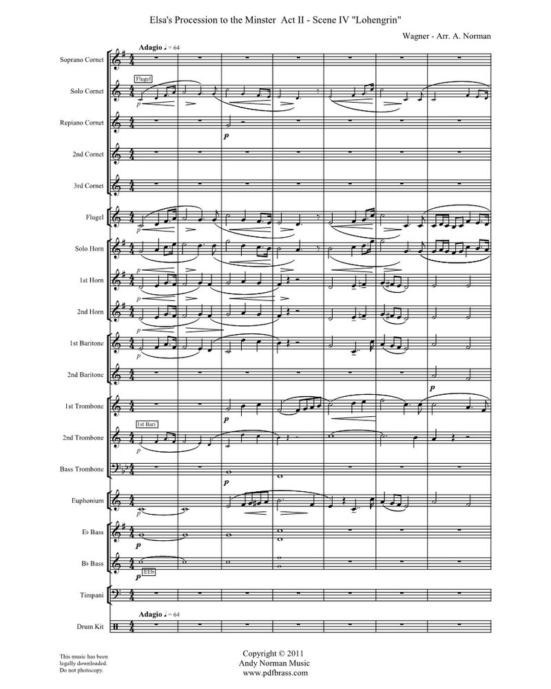 Elsa's Procession To The Minister (from 'Lohengrin') — 瓦格纳