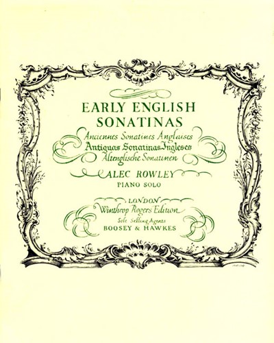Early English Sonatinas for Piano — Alec Rowley