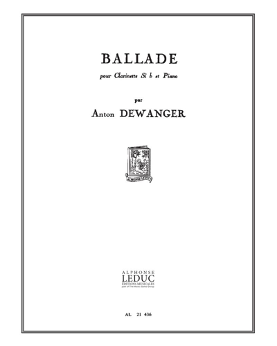 Ballade, op. 88 — Anton Dewanger