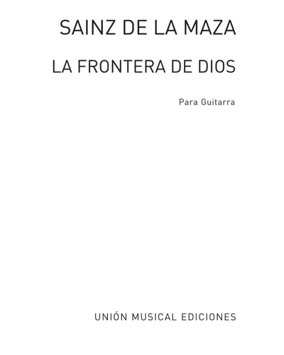 La frontera de dios — Regino Sainz de la Maza