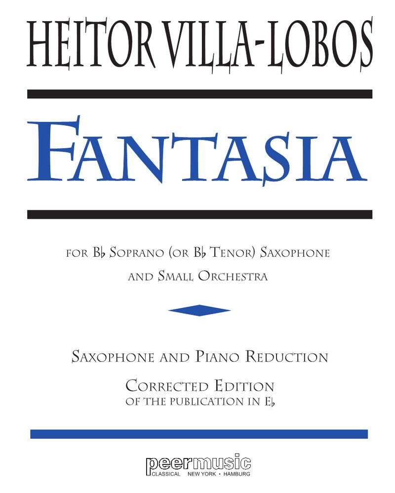 Fantasia for Saxophone and Small Orchestra — 维拉-洛博斯