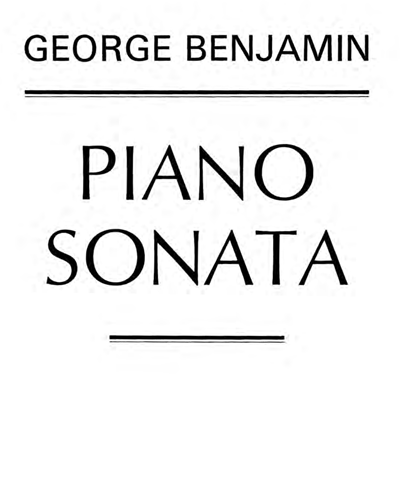 Piano Sonata — 乔治·本杰明