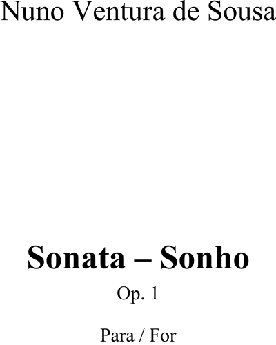 Sonata - Sonho, op. 1 — Nuno Ventura de Sousa