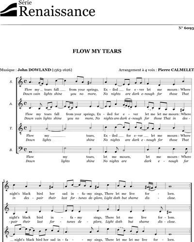 Flow my tears — 约翰·道兰德