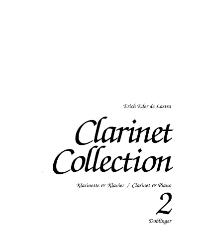 Clarinet Collection, Book 2 — Erich Eder de Lastra
