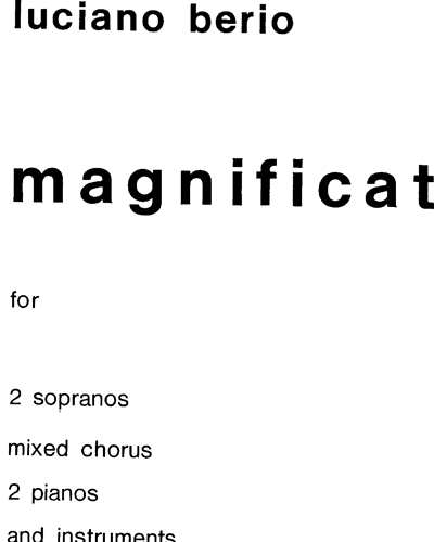 Magnificat — 贝里奥