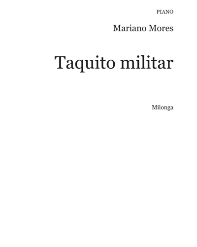 Taquito militar — Mariano Mores