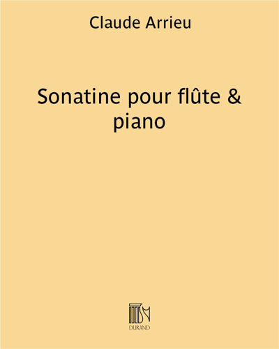Sonatine for Flute and Piano — Claude Arrieu