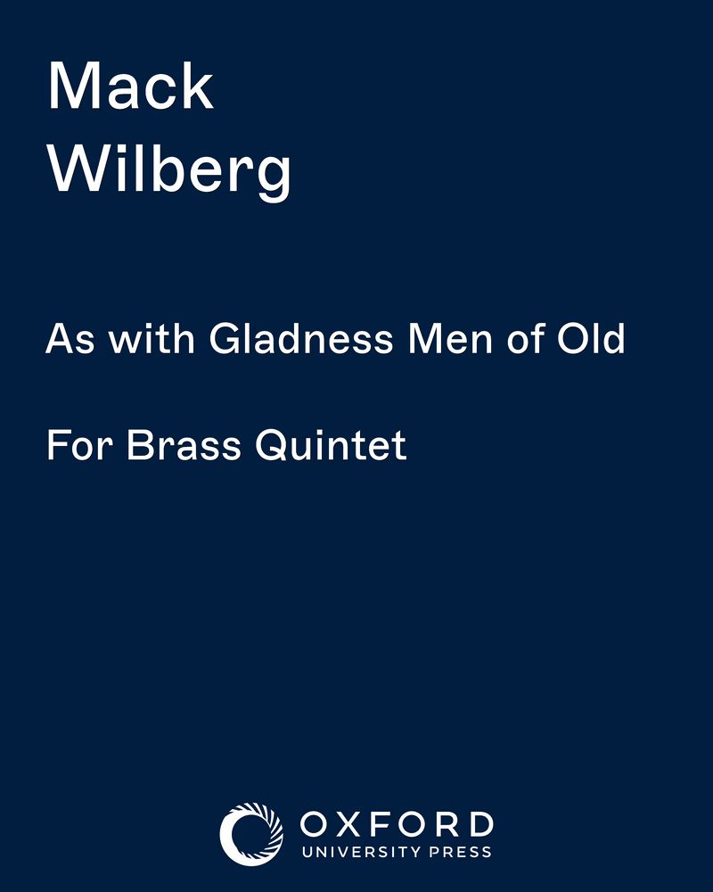 As with Gladness Men of Old — 大卫·威尔科克斯