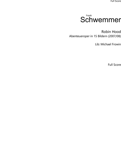 Robin Hood — Frank Schwemmer