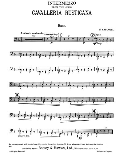 Intermezzo (from the Opera "Cavalleria Rusticana") — 马斯卡尼