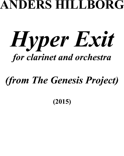 Hyper Exit (from 'The Genesis Project') — Anders Hillborg