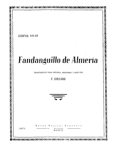 Fandanguillo de Almería — Gaspar Vivas