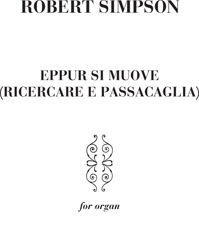Eppur si muove — Robert Simpson